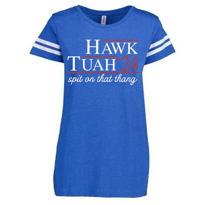 Hawk Tuah 24 Spit On That Thang Enza Ladies Jersey Football T-Shirt