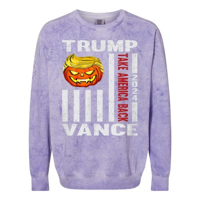 Happy.Halloween Trump 2024 Colorblast Crewneck Sweatshirt