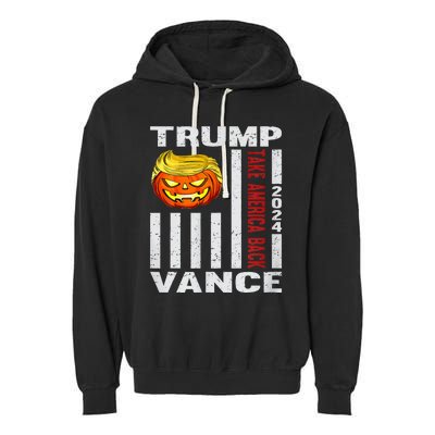 Happy.Halloween Trump 2024 Garment-Dyed Fleece Hoodie