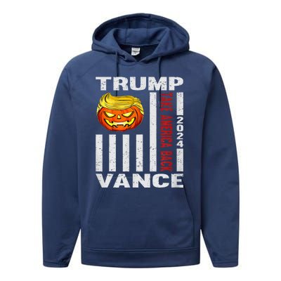 Happy.Halloween Trump 2024 Performance Fleece Hoodie