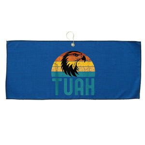 Hawk Tuah 24 Spit On That Thang Eagle Happy July Fourth Large Microfiber Waffle Golf Towel