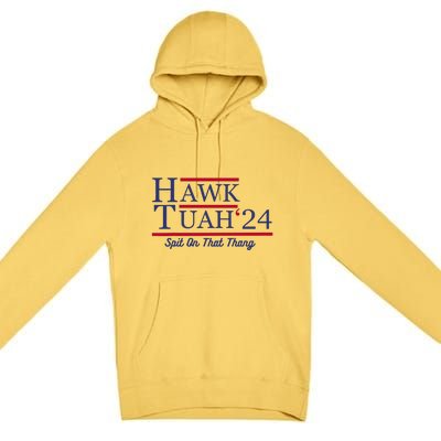 Hawk Tuah 24 Spit On That Thang Premium Pullover Hoodie