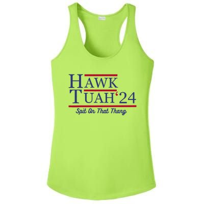 Hawk Tuah 24 Spit On That Thang Ladies PosiCharge Competitor Racerback Tank