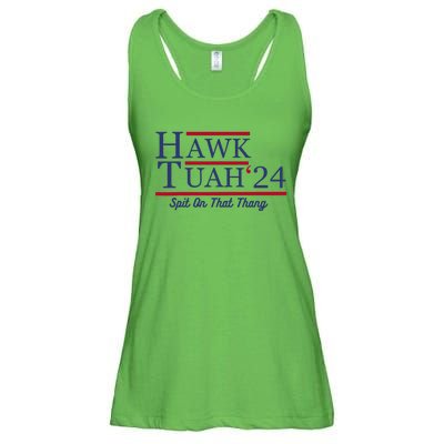 Hawk Tuah 24 Spit On That Thang Ladies Essential Flowy Tank