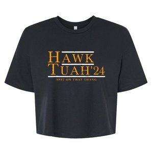 Hawk Tuah 24 Spit On That Thang Bella+Canvas Jersey Crop Tee