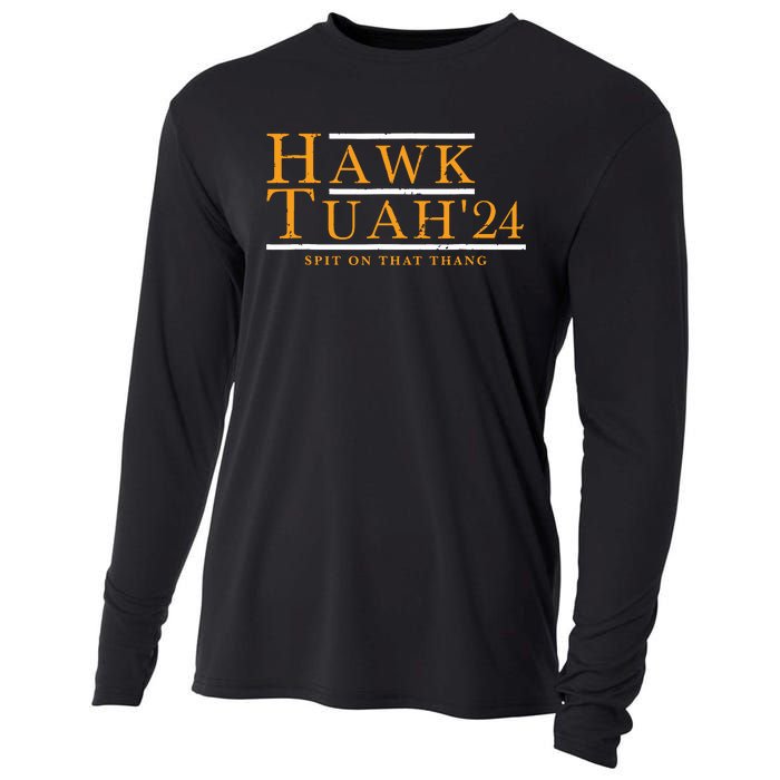 Hawk Tuah 24 Spit On That Thang Cooling Performance Long Sleeve Crew