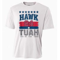 Hawk Tauh 24 Spit On That Thang Usa American Flag Meme Quote Cooling Performance Crew T-Shirt