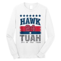 Hawk Tauh 24 Spit On That Thang Usa American Flag Meme Quote Long Sleeve Shirt