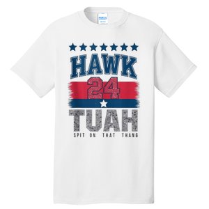 Hawk Tauh 24 Spit On That Thang Usa American Flag Meme Quote Tall T-Shirt