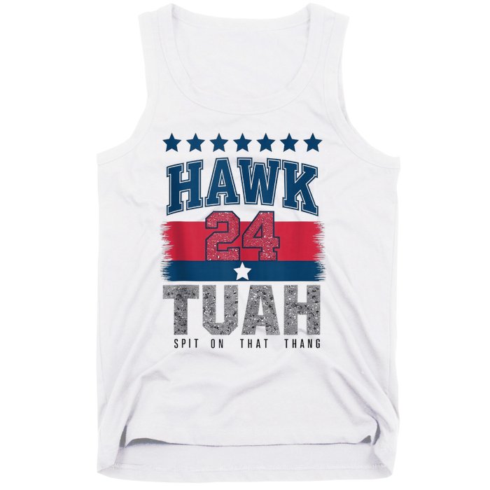 Hawk Tauh 24 Spit On That Thang Usa American Flag Meme Quote Tank Top