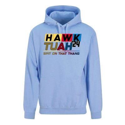 Hawk Tuah 24 Spit On That Thang Funny Saying Unisex Surf Hoodie