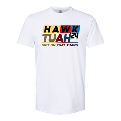 Hawk Tuah 24 Spit On That Thang Funny Saying Softstyle CVC T-Shirt