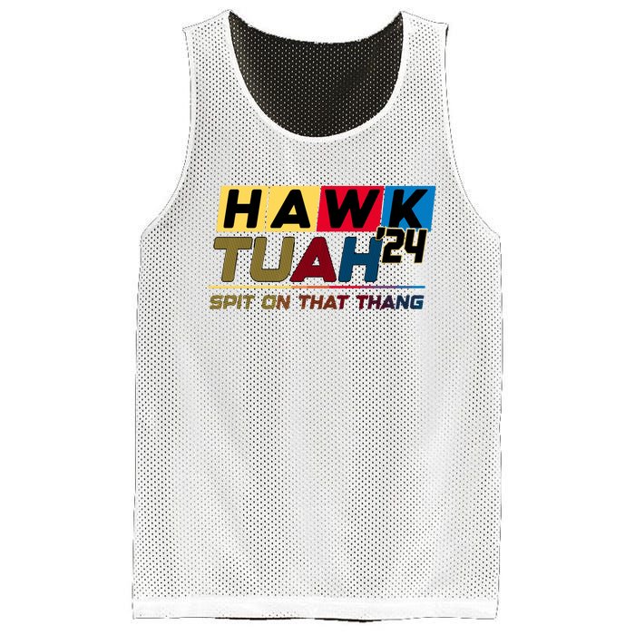 Hawk Tuah 24 Spit On That Thang Funny Saying Mesh Reversible Basketball Jersey Tank