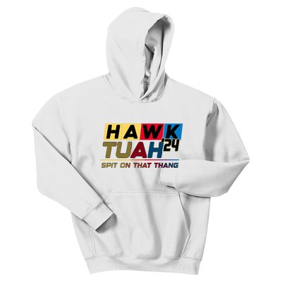 Hawk Tuah 24 Spit On That Thang Funny Saying Kids Hoodie