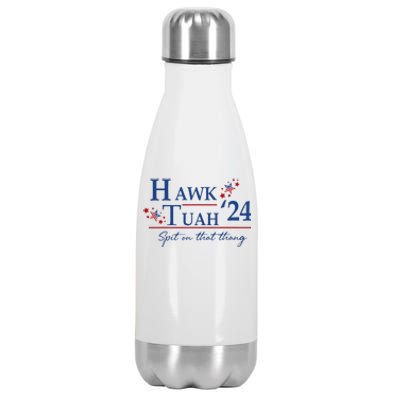 Hawk Tuah 2024 Patriotic Election Stars Stainless Steel Insulated Water Bottle