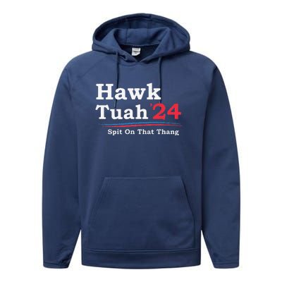 Hawk Tuah 2024 Spit On That Thang Viral Performance Fleece Hoodie