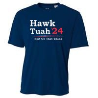 Hawk Tuah 2024 Spit On That Thang Viral Cooling Performance Crew T-Shirt