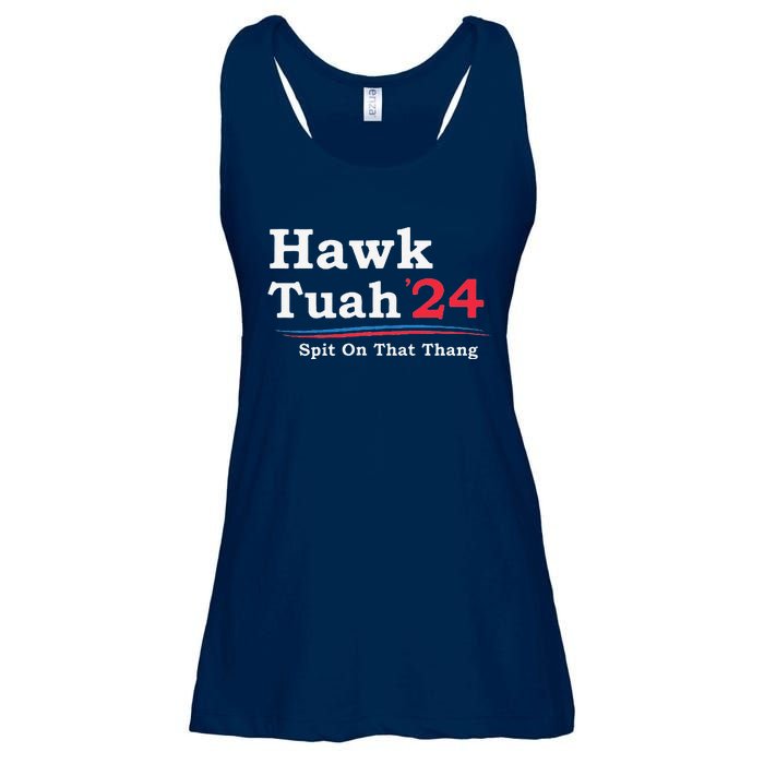 Hawk Tuah 2024 Spit On That Thang Viral Ladies Essential Flowy Tank