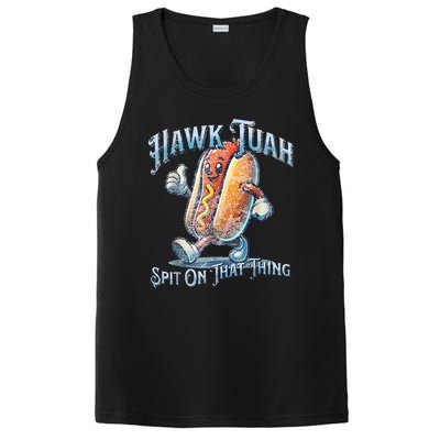 Hawk Tuah 24 Spit On That Thang 4th Of July Funny Hot Dog PosiCharge Competitor Tank