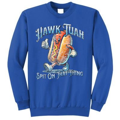 Hawk Tuah 24 Spit On That Thang 4th Of July Funny Hot Dog Sweatshirt