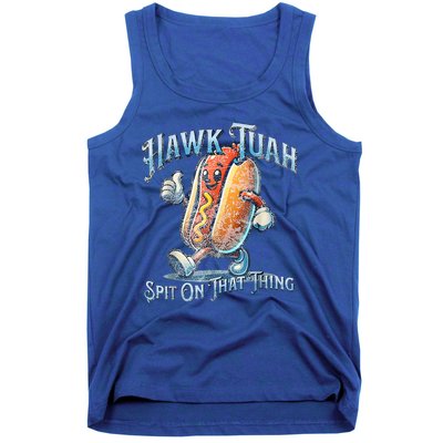 Hawk Tuah 24 Spit On That Thang 4th Of July Funny Hot Dog Tank Top