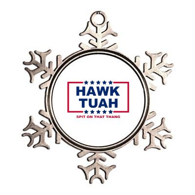 Hawk Tuah 24 Funny Spit On That Thang Utah Girl Metallic Star Ornament