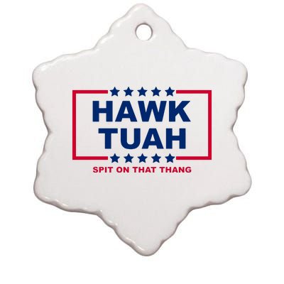 Hawk Tuah 24 Funny Spit On That Thang Utah Girl Ceramic Star Ornament