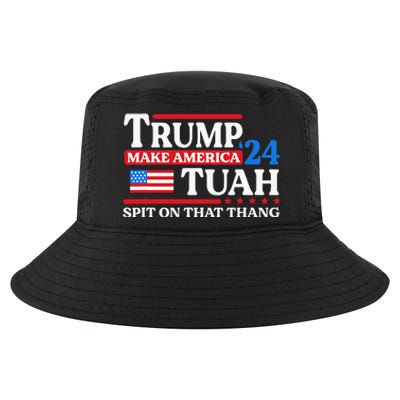 Hawk Tush 24 Funny Trump 2024 Flag Maga Spit On That Thing Cool Comfort Performance Bucket Hat