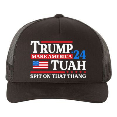 Hawk Tush 24 Funny Trump 2024 Flag Maga Spit On That Thing Yupoong Adult 5-Panel Trucker Hat