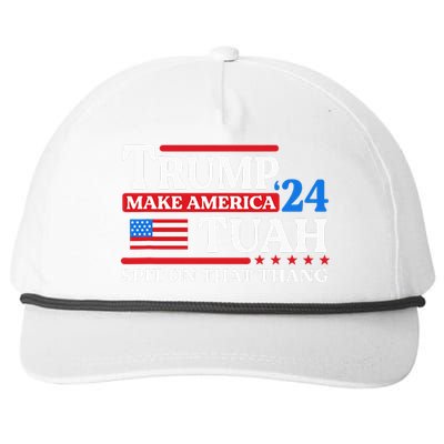 Hawk Tush 24 Funny Trump 2024 Flag Maga Spit On That Thing Snapback Five-Panel Rope Hat