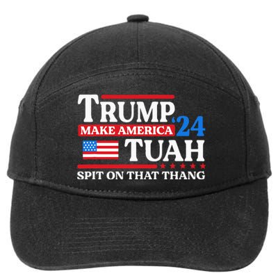 Hawk Tush 24 Funny Trump 2024 Flag Maga Spit On That Thing 7-Panel Snapback Hat