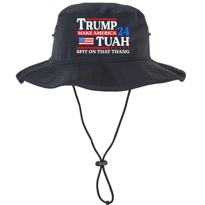 Hawk Tush 24 Funny Trump 2024 Flag Maga Spit On That Thing Legacy Cool Fit Booney Bucket Hat