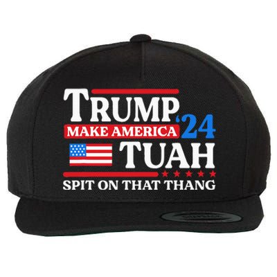 Hawk Tush 24 Funny Trump 2024 Flag Maga Spit On That Thing Wool Snapback Cap