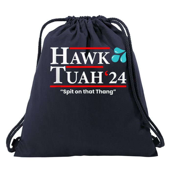 Hawk Tuah 24 Spit On That Thang Drawstring Bag