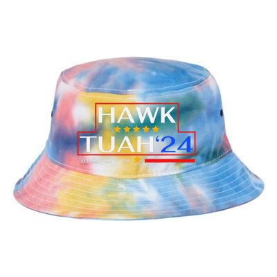 Hawk Tush 24 Retro Political Humor For 2024 Tie Dye Newport Bucket Hat