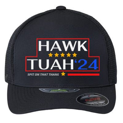 Hawk Tush 24 Retro Political Humor For 2024 Flexfit Unipanel Trucker Cap