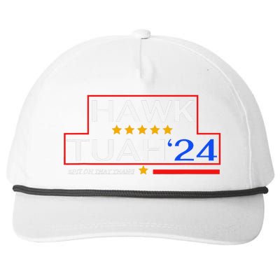 Hawk Tush 24 Retro Political Humor For 2024 Snapback Five-Panel Rope Hat