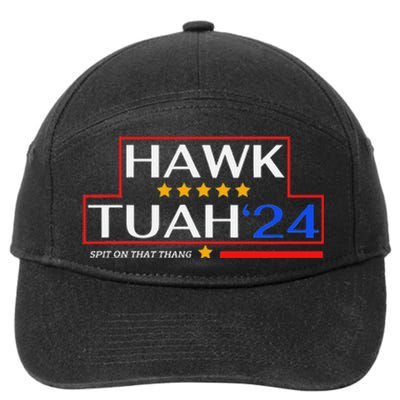 Hawk Tush 24 Retro Political Humor For 2024 7-Panel Snapback Hat