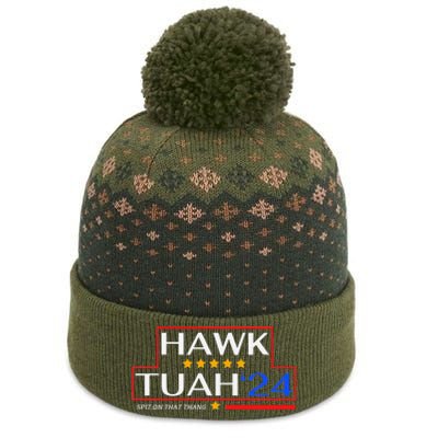 Hawk Tush 24 Retro Political Humor For 2024 The Baniff Cuffed Pom Beanie