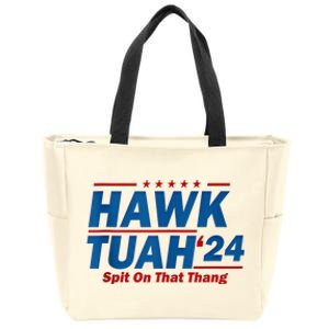 Hawk Tuah 24 Spit On That Thang Zip Tote Bag