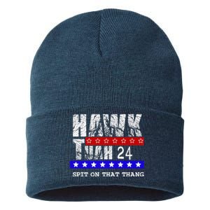 Hawk Tuah 24 Spit On That Thang Sustainable Knit Beanie