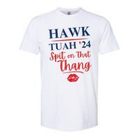 Hawk Tuah 24 Spit On That Thang Red Lips Softstyle CVC T-Shirt