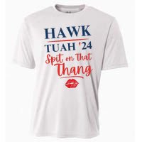 Hawk Tuah 24 Spit On That Thang Red Lips Cooling Performance Crew T-Shirt