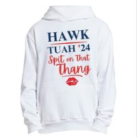 Hawk Tuah 24 Spit On That Thang Red Lips Urban Pullover Hoodie