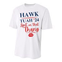 Hawk Tuah 24 Spit On That Thang Red Lips Performance Sprint T-Shirt