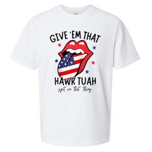 Hawk Tuah 24 Spit On That Thang Tees Hb Hawk Tuah Spit On That Thang Sueded Cloud Jersey T-Shirt