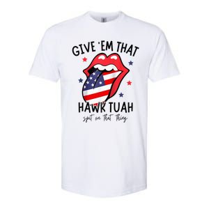 Hawk Tuah 24 Spit On That Thang Tees Hb Hawk Tuah Spit On That Thang Softstyle CVC T-Shirt