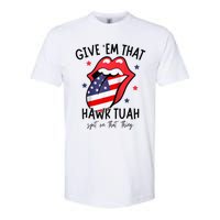 Hawk Tuah 24 Spit On That Thang Tees Hb Hawk Tuah Spit On That Thang Softstyle CVC T-Shirt