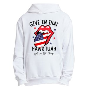 Hawk Tuah 24 Spit On That Thang Tees Hb Hawk Tuah Spit On That Thang Urban Pullover Hoodie