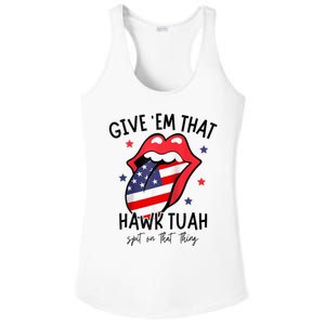 Hawk Tuah 24 Spit On That Thang Tees Hb Hawk Tuah Spit On That Thang Ladies PosiCharge Competitor Racerback Tank